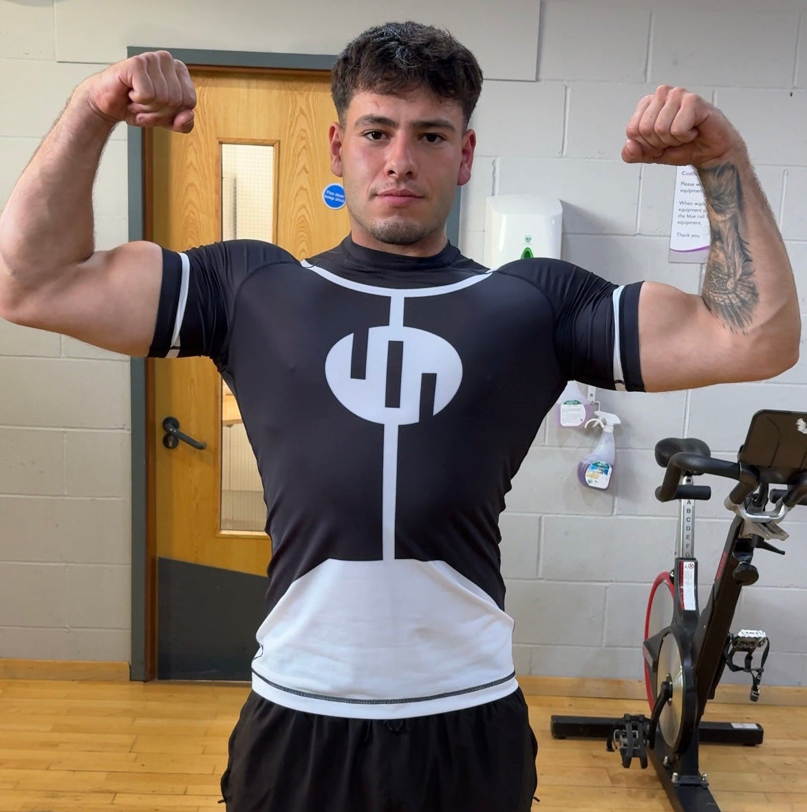 Black & White Conquest Compression Shirt