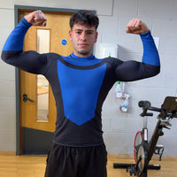 Black & Blue Mark Compression Shirt